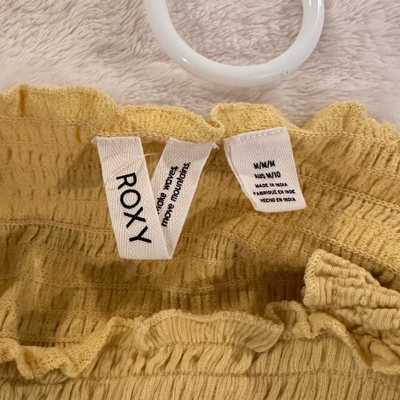 Roxy yellow sundress size M - Picture 3 of 3